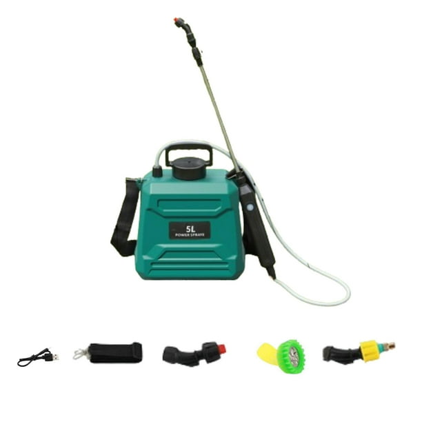 Herramienta eléctrica de pulverización para jardinería, herramienta portátil y resistente para pulverizar agua en el hogar o el jardín. 5 litros
