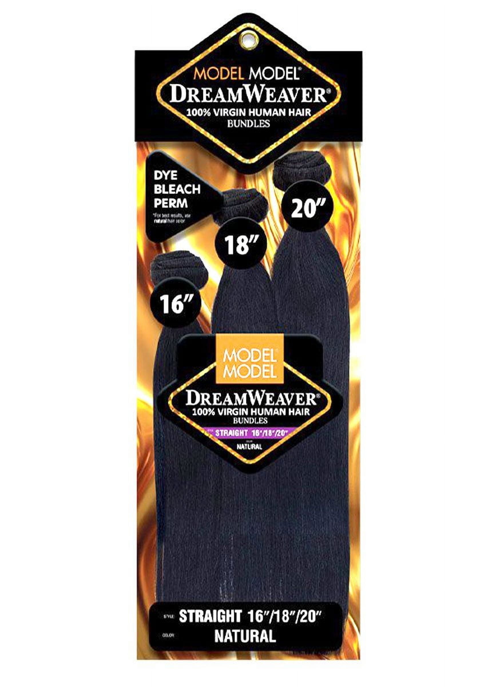 Dream Weaver Straight Human Hair Bundle / Natural Black / 14+16+18 Beauty Supply