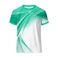 thumbnail image 3 of KHONTS Printed Short Sleeve T Shirts for Men Tennis Crew Neck Tee Summer Fashion Plus Size Tops Green XXXXXL, 3 of 3