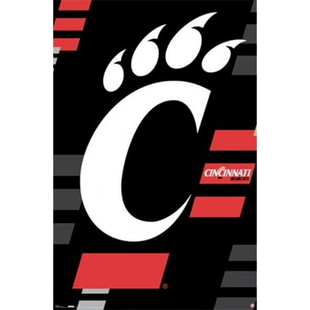 Cincinnati Bearcats Logo Poster Print 22 X 34 Walmart Com