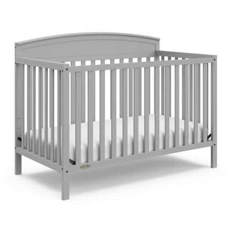 Graco Benton 5-in-1 Convertible Baby Crib, Pebble Gray