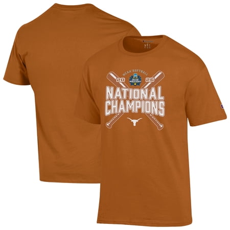 Men's Champion Orange Texas Longhorns 2026 NCAA Softball Women's College World Series Champions Jersey T-Shirt