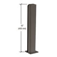 thumbnail image 5 of CRL D990DU16E Duranodic Bronze 16" End Design Series Partition Post, 5 of 5