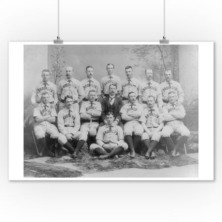 Brooklyn New York Baseball Team Photograph (9x12 Art Print, Wall Decor Travel