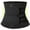 Detachable 2 Belt Black, variant on Women's Hot Sauna Workout Waist Trainer Corset Trimmer Belt Sweat Slimming Body Shaper