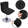 thumbnail image 3 of Funda para taburete de bar con respaldo extensible para silla giratoria, 3 of 5