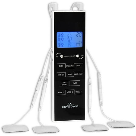 Backlit Keypad (Easy@Home Deluxe TENS Handheld Electronic Pulse Massager Unit with Backlit LCD Screen and Soft Touch Keypad,)