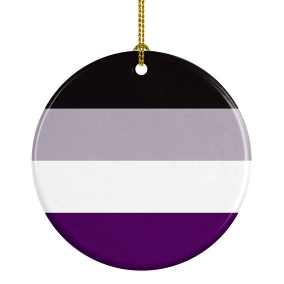 Asexual Pride Ceramic Ornament