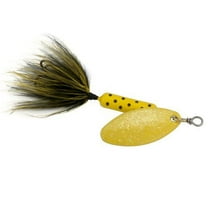 Yakima Bait Worden's Original Rooster Tail, Inline Spinnerbait Fishing Lure, Yellow Dot, 1/6 oz.