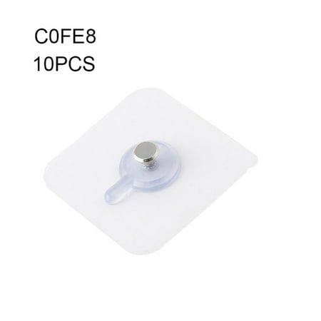 

1/6/10 Pcs PVC Wall-mounted Nails Practical Transparent Strong Adhesive Screw Wall Nail Wall Poster Stick Wall Hook 10pcs C0FE8
