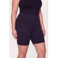 thumbnail image 2 of Women's Plus Size High Waisted Double Cell Phone Pocket Biker Shorts, 2 of 3