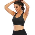 thumbnail image 4 of LELINTA Women Medium Impact Sports Bras Push Up Sports Bra Racerback Sports Bras Workout Bra Running Bra, 4 of 6