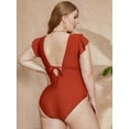 thumbnail image 3 of Sociala Plus Size One Piece Swimwear for Women Tummy Control Bathing Suit, 3 of 6