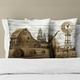 thumbnail image 5 of Highland Cow Throw Pillow Covers Inch Set of 2 Rustic Barn Decorative Square Cushion Case for Couch Sofa Bed Bedroom Living Room, 5 of 7