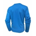 thumbnail image 5 of asjyhkr Mens Shirts Button Crew Neck Long Sleeve Pullover Casual Breathable Solid Color Workout Gym Running Tops with Pockets, 5 of 9