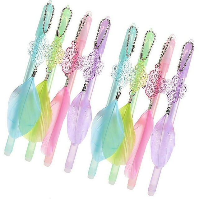 Colorful Gel Pen Set With Pendant For Students Daily Writing 8Pcs Smooth Writing