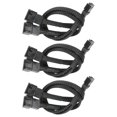 thumbnail image 2 of Cable adaptador de ventilador de 3 piezas Cable de placa base 2 en 1 con cuerda trenzada de 4 pines a 4 pines + 3 pines, 2 of 8