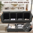 thumbnail image 3 of Large Modular Sectional Sofa with Storage,Convertible Couch, Memory Foam Cushions, Solid Wood Frame, for Living Room & Small Spaces (Grey, 79"-U Shape), 3 of 8