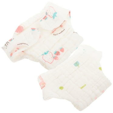 2 pcs Cotton Baby Diapers Pants Reusable Baby Diaper Washable Baby Diaper for Infant Girl