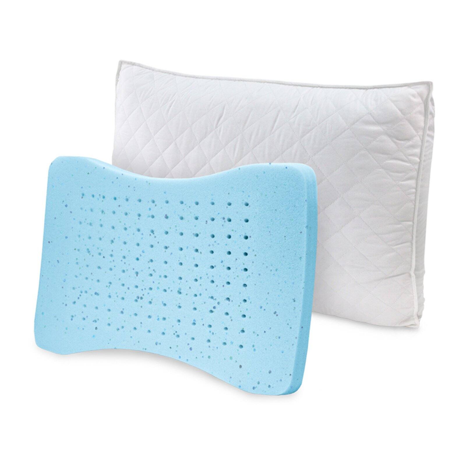 SensorPedic MemoryLOFT with Gel Deluxe Quilted Pillow with Nanotex
