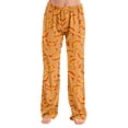 thumbnail image 2 of Women's Fall Wide Leg Pants, Pumpkin Printed Halloween Pajama, Elastic Waist Pants Casual Lounge Bottoms, 2 of 5