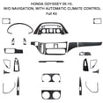 thumbnail image 1 of Real Bright Soft Car Interior Carbon Fiber Sticker Decoration35Pcs Carbon Fiber Full Interior Kit Cover For Honda Odyssey 2005-10Auto Car Protection Interior Accessories, 1 of 8