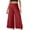 Wine, variant on Maean Business Casual Pants for Women Elastic High Waisted Solid Color Wide Leg Loose Trousers with Pockets