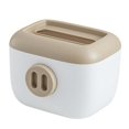 thumbnail image 3 of Dispensador de Cubierta de pañuelos Soledad Caja de almacenamiento de pañuelos faciales Beige, 3 of 10