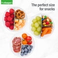 thumbnail image 5 of Prokeeper+ Plastic 3 Portion Snack Stack Food Storage Container, Ideal Use for Workday Meals and Travel, 5 of 7