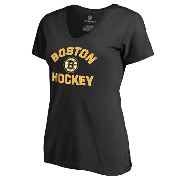 Women's Black Boston Bruins Overtime T-Shirt