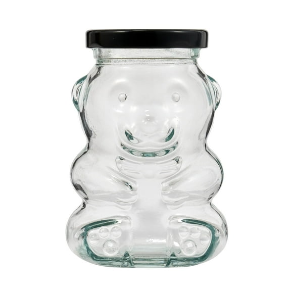 Hello Hobby Glass Bear Jar with Lid, 6.08 oz