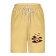 thumbnail image 5 of GUZOM Mens Yellow Swim Trunks Quick Dry with Liner, Tropical Sunset Print Board Shorts for Beach Pool Vacation, Elastic Waist & Pockets,Size XL, 5 of 6
