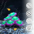 thumbnail image 4 of Unique Bargains Fluorescent Aquarium Coral Vibrant Glowing Effect Fish Tank Decorations Artificial Accessories Red, 4 of 7