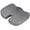 Gray, variant on Seat Cushion Pillow for Office Chair, Lower Back Pain Relief, Contoured Posture Corrector for Car, Wheelchair, Computer Chair, Black