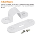 thumbnail image 4 of Unique Bargains PVC Conduit Saddle Pipe Clip 20mm Securing Conduit Hose with Base Pack of 20, 4 of 5