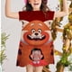 thumbnail image 1 of Vestido rojo giratorio, vestido elegante para niños, niñas, cumpleaños, Pascua, juego de rol, ropa para niños, niña 2-7y6T Gao Jinjia LED, 1 of 2