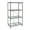 Gray, variant on Origami 4 Tier Multipurpose Folding Storage Rack with Wheels, 4 Pack, Gray