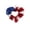 A, variant on 4th of July Decorations, Patriotic Wreath for Memorial Day Door Decor for Independence Day Unique Hanging Ornament for Home Wall and Door Charming Decoration for Special Occasions Random Style