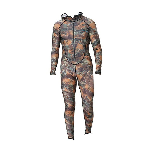 Traje de Neopreno de Cuerpo Completo DYNWAVEMX Camuflaje para Hombre Buceo Submarinismo Surf Pesca