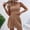 Khaki, variant on Two Piece Outfits Women Summer Shorts Sets 2 Piece Sleeveless Matching Crop Top And High Waisted Shorts For Women Swimsuit for Women with Swim Top Bikini Cover Shorts Suit Girls Mp Tech Suit Juniors