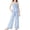 Blue, variant on Girls Halter Tank Tops and Pants Outfit Sets- Cute Print Casual Kids Summer Clothes Pink Size 8