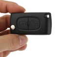 thumbnail image 2 of Botones Coque Clé Compatible CE0523 clé à Rabat Pliable para Peugeot 207 307 308 407 408 3008 5008 Citroen C2 C3 C4 C5 C6 C8 (2 Botones, CE0523), 2 of 5
