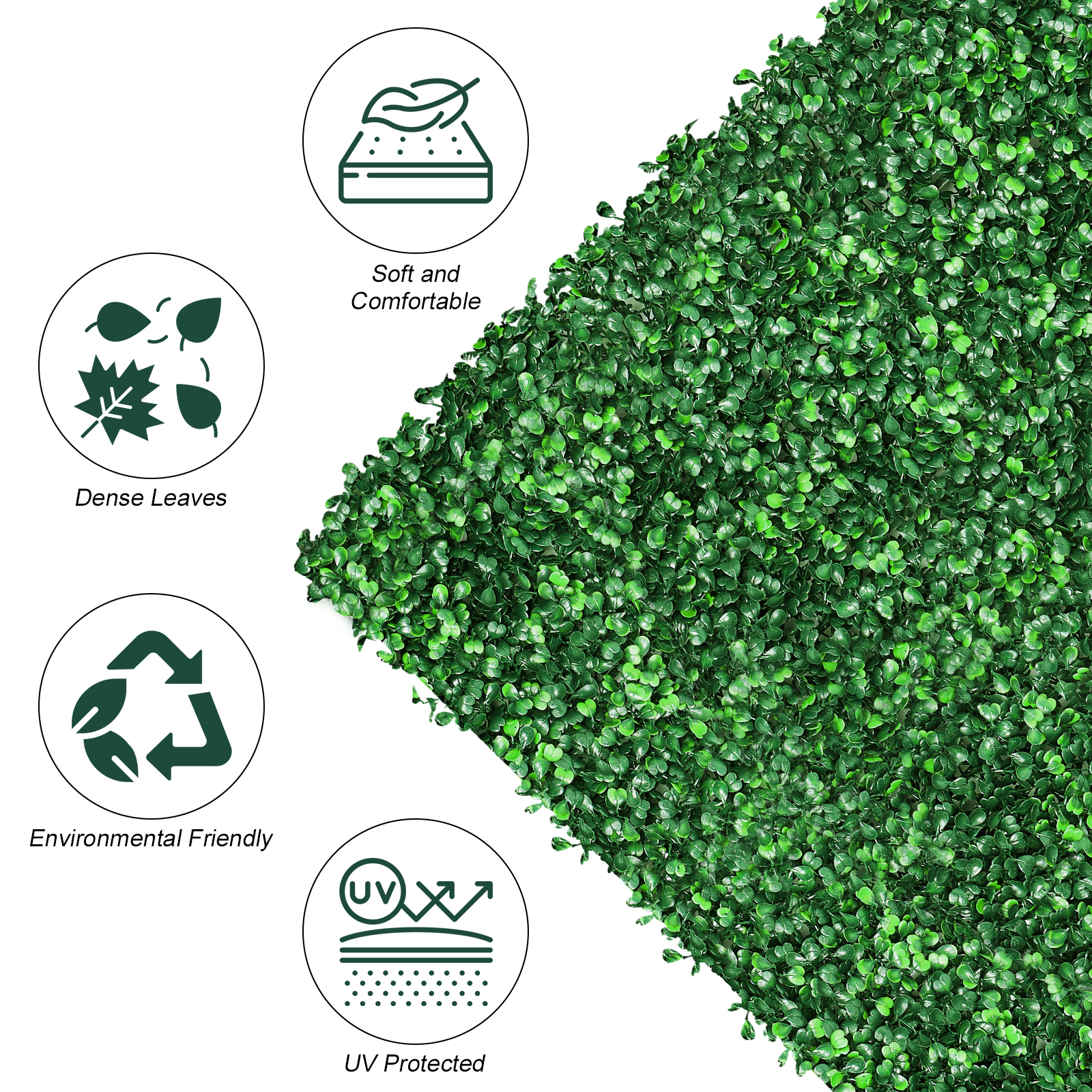 78.5" X 23.6" Artificial Ivy Privacy Fence Backdrop Garden