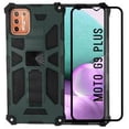 thumbnail image 1 of Funda Uso Rudo Wol Mot Mas Mica 9D Para Moto G9 Plus Khaki, 1 of 6