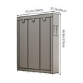 thumbnail image 2 of Closet Wardrobe, Portable Closet for Bedroom, Clothes Rail with Non-Woven Fabric Cover, Clothes Storage Organizer, 51 x 17.7 x 67 Inches, 8 Compartments,Multifunctional Cloth Closet Home Bedroom, 2 of 6