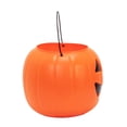 thumbnail image 2 of 8" Orange Pumpkin Pail Halloween Trick-or-Treat Basket, by Way To Celebrate, 2 of 4