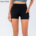 thumbnail image 2 of Falda de tenis plisada para mujer con bolsillos, pantalones cortos, faldas de golf deportivas de cintura alta, negras, 10/XL, 2 of 6