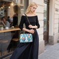 thumbnail image 5 of FORMRS Women Crossbody Purse with Chain Strap Vegan Leather Shoulder Handbag, Blue Easter Bunny, 5 of 7