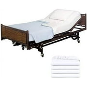 Shopbedding Fitted Hospital Bed Sheets All-Around Elastic Knitted Bed Sheet Set, 4-Pack