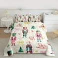 thumbnail image 2 of Feelyou Christmas Nutcracker Bedding Comforter Set for Kid, Dreamy Princess Castle Twin Comforter Sets, Cartoon Bowknot Reversible Bedding Set, Luxury Bedroom Decor, 2pcs, 2 of 8